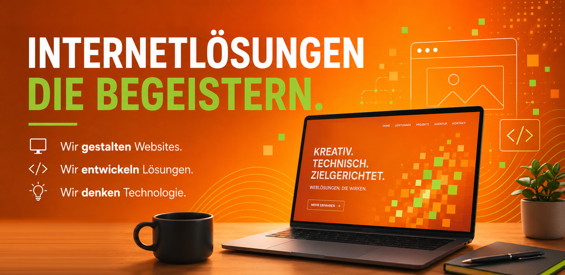 Bild responsive Internetseite. Pixel40 - Webdevelopment & Webdesign: Wir erstellen responsive Webseiten so wie Sie es wollen.